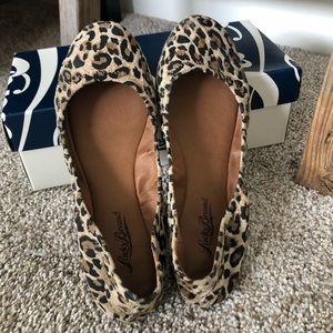Lucky Brand size 6.5 leopard print ballet flats